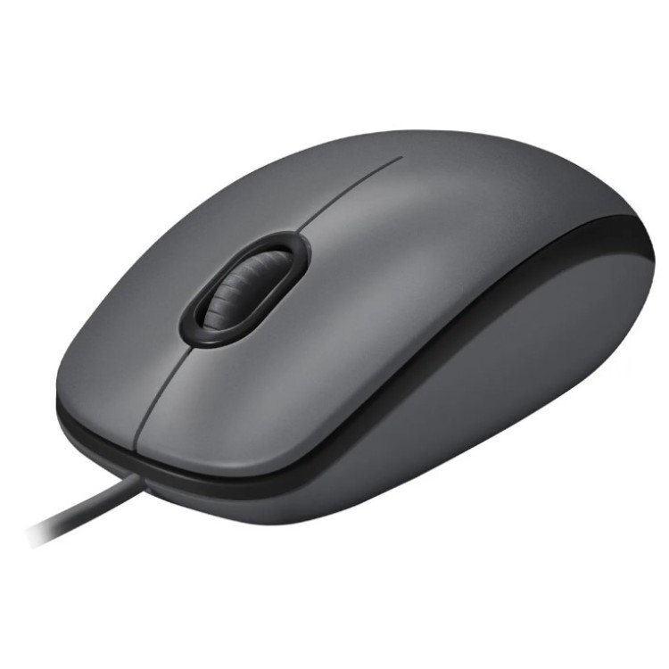 Mouse com fio USB Logitech M100 com Design Ambidestro