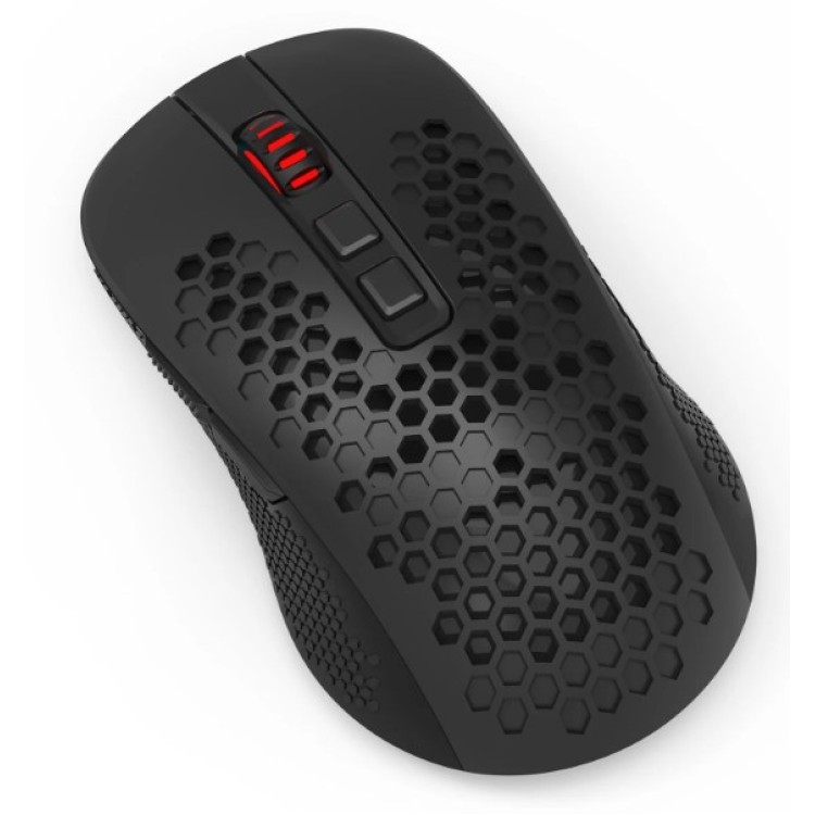 Mouse Gamer Redragon Hana RGB – 7200 DPI, Ultraleve com Carcaça Perfurada, Wireless e USB-C, Preto