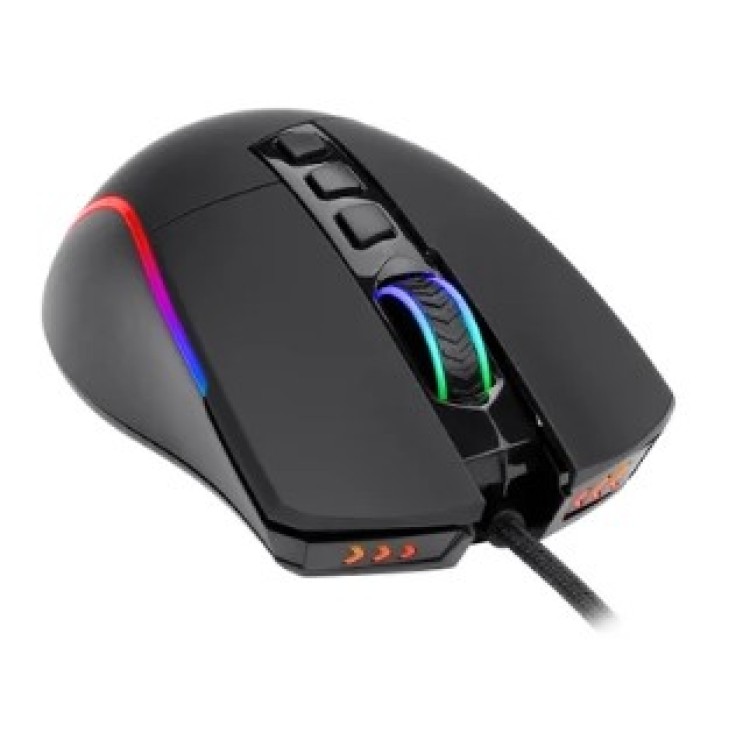 Mouse Gamer Redragon Plank, Com Fio, RGB, 16000 DPI, 9 Botões, Black - M812-RGB