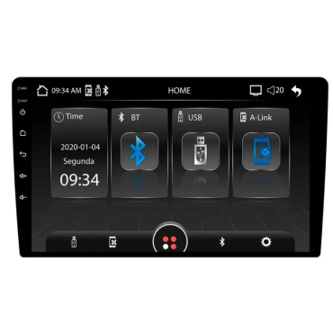Multimídia 9 Pol In9ve Mp5 2din Usb Aux Sd Bt Espelhamento