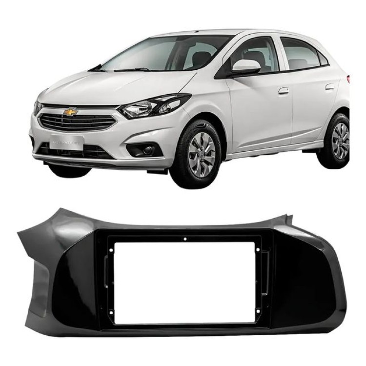 Moldura 2 DIN 9" GM Onix 2012/19 Black Piano TK0855 Moldura 2 DIN 9" GM Onix 2012/19 Black Piano TK0855