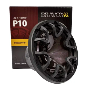 Alto Falante Subwoofer 10" P10X S4 160W RMS 4 Ohms Bravox