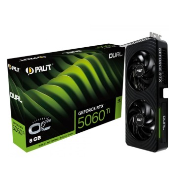 Placa de Vídeo Palit NVIDIA GeForce RTX 5060 Ti Dual, 8GB, GDDR7