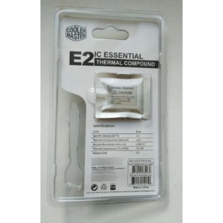 Pasta Térmica Cooler Master Gold Ice Essential E2 Ps3 Ps4 Xbox Cpu Gpu Prateado