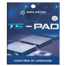 Pasta Térmica Thermal Pad Ts-pad 100mm X 100mm X 1mm Alto Desempenho Cor Azul