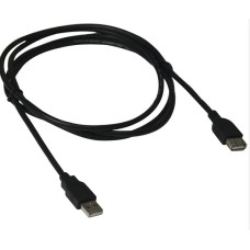 Cabo Extensor USB Plus Cable PC-USB1802 Preto - 1.8Metros 2.0 AM/AF
