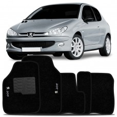 Jogo de Tapetes Peugeot 206 2010 Preto