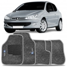 Jogo de Tapetes Peugeot 206 Grafite