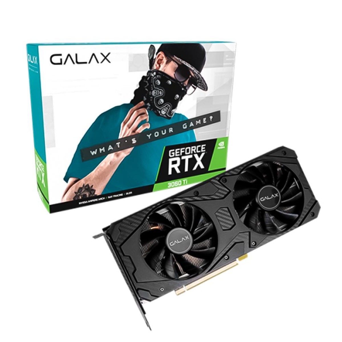 Placa de Vídeo RTX 3060 Ti 1-Click OC Galax NVIDIA GeForce