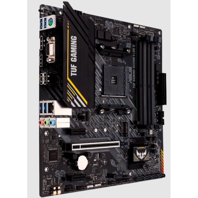 Placa Mãe Asus TUF Gaming A520M-PLUS II, Chipset A520, AMD AM4, mATX, DDR4, 90MB17G0-M0EAY0