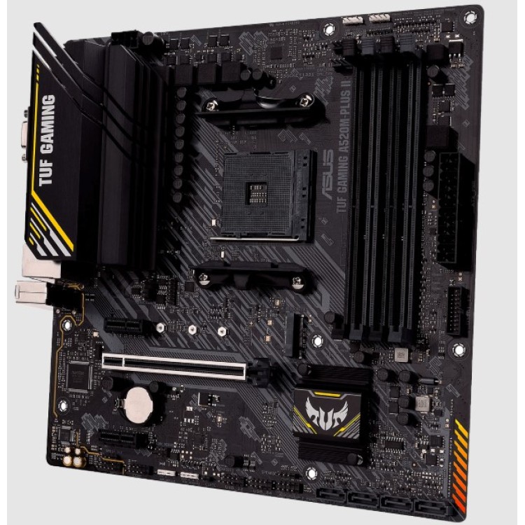 Placa Mãe Asus TUF Gaming A520M-PLUS II, Chipset A520, AMD AM4, mATX, DDR4, 90MB17G0-M0EAY0