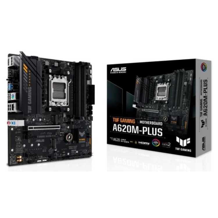 Placa-Mãe ASUS TUF GAMING A620M-PLUS, AMD AM5, mATX, DDR5, Preto - 90MB1EZ0-M0EAY0