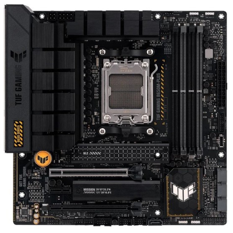 Placa Mãe ASUS TUF Gaming B650M-Plus, AMD AM5 B650, mATX, DDR5, Preto - 90MB1BG0-C1BAY0