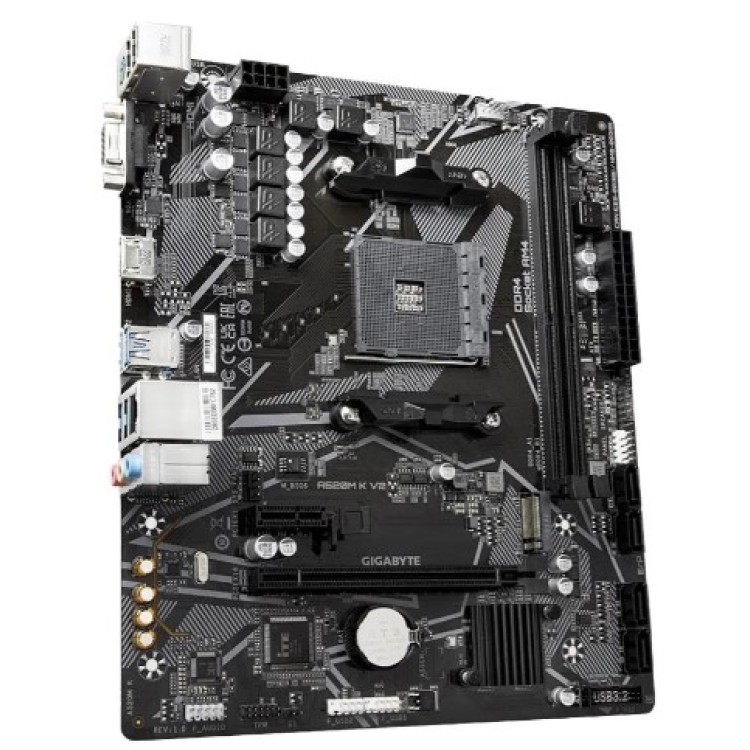 Placa Mãe Gigabyte A520M K V2 AMD AM4 MATX DDR4 Cor Preto