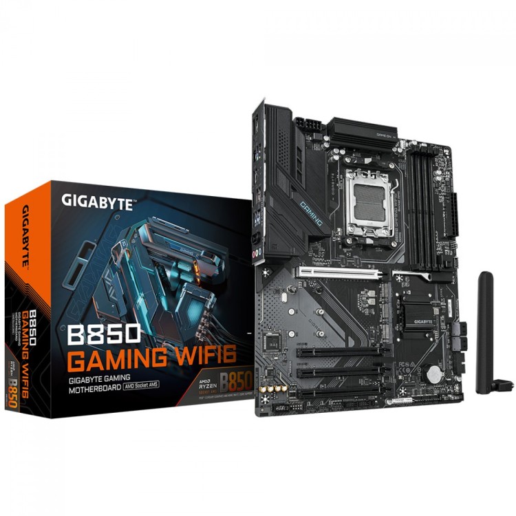 Placa Mãe Gigabyte B850 Gaming WIFI6, Chipset B850, AMD AM5, ATX, DDR5