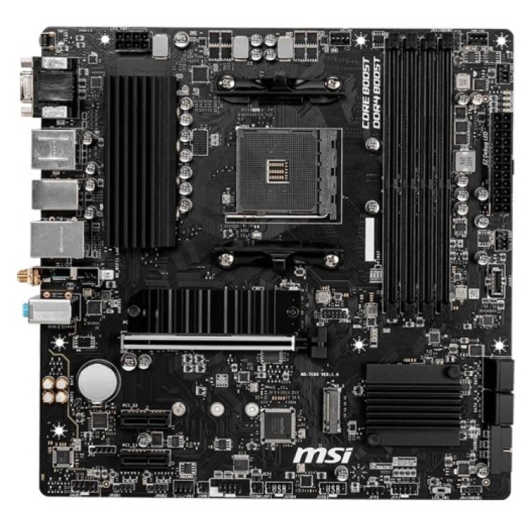 Placa Mãe MSI B550M Pro-VDH WiFi, AMD AM4, mATX, DDR4, Preto - B550M PRO-VDH WIFI