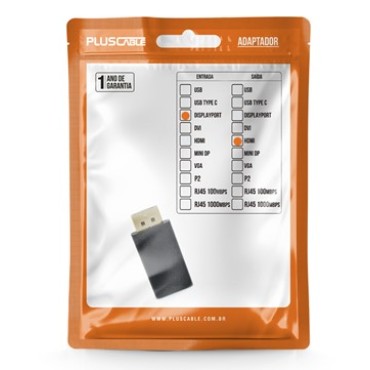 Adaptador Displayport 1.4 M X Hdmi 1.4 F ADP-DPHDMI10BK Plus Cable