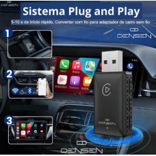 Densen Pen Drive Carplay Adaptador Sem Fio 2 Em 1 Usb
