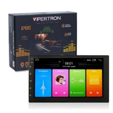 Central Multimídia  Vipertron Android Wifi 2gb Ram 32gb 7 Pol Qled Cor Preto