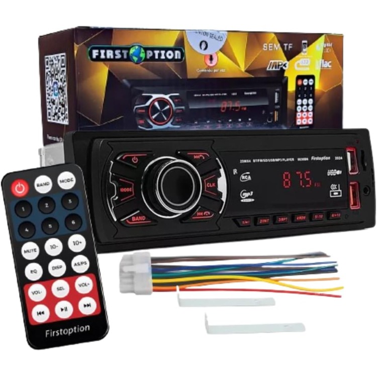 Rádio Automotivo Mp3 First Option 6660BN 2024