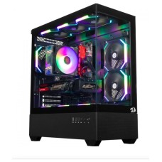 Gabinete Gamer Redragon Reflect Flow, Preto, Mid Tower, Vidro Temperado, ATX, Sem Fonte, Sem Fan, CA-606B