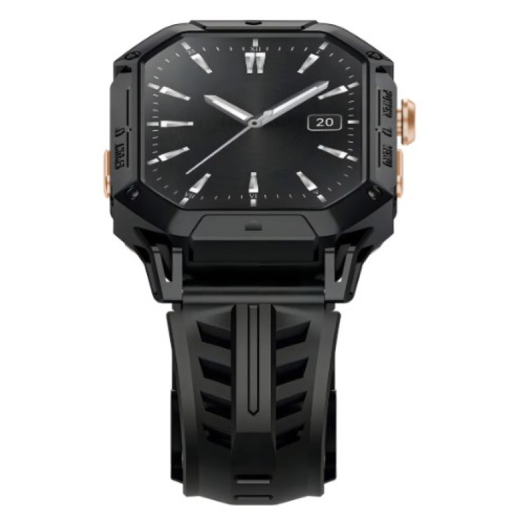 Relógio Haylou Iron N1 Smartwatch Tela Amoled HD de 2,13'' Chamada Bluetooth Preto