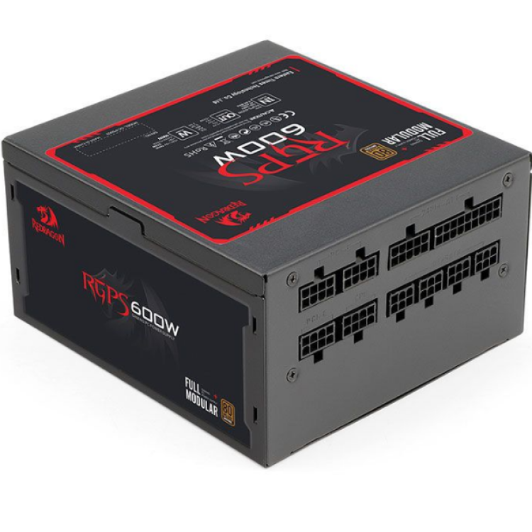 Fonte Redragon RGPS 600W Modular 80 Plus Bronze Full Range Fonte Redragon RGPS 600W Modular 80 Plus Bronze Full Range