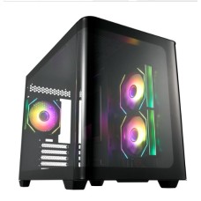 Gabinete Gamer FSP S380, Mid Tower, M-ATX, Lateral em Vidro Temperado, Preto - S380-BA