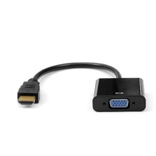 PlusCable Cabo Adaptador de video HDMI Macho para VGA Femea ADP-HDMIVGA10BK