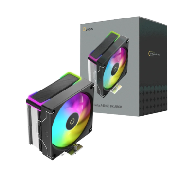 Air Cooler 120mm Ocypus Delta A40 Se, ARGB, Black - Delta-a40-bk1aawn00s-gl