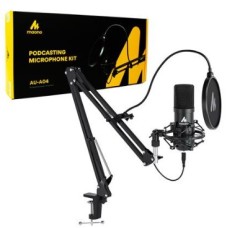 Microfone Condensador Usb Com Suporte e Filtro - Maono AU-A04