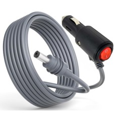 Cabo energia para Starlink tamanho 3 metros 12/24v acendedor cinzeiro com botão liga desliga 