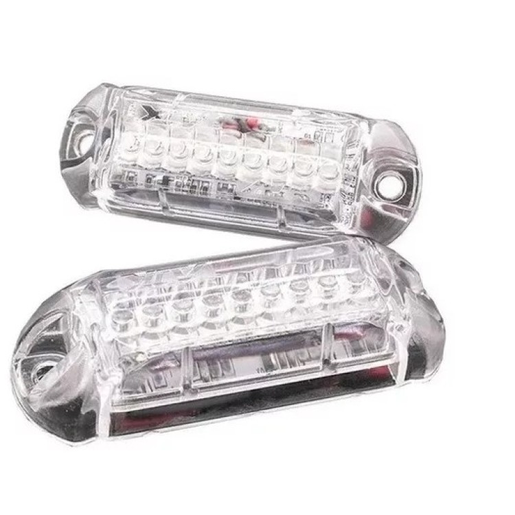 Strobo AJK LPS Branco - 2 Faróis - 3W - Central.