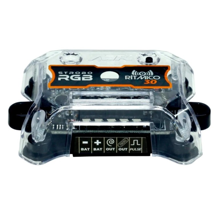 Strobo Ajk Ritmico Rgb 3.0 Controle Central 2 Farois 6w