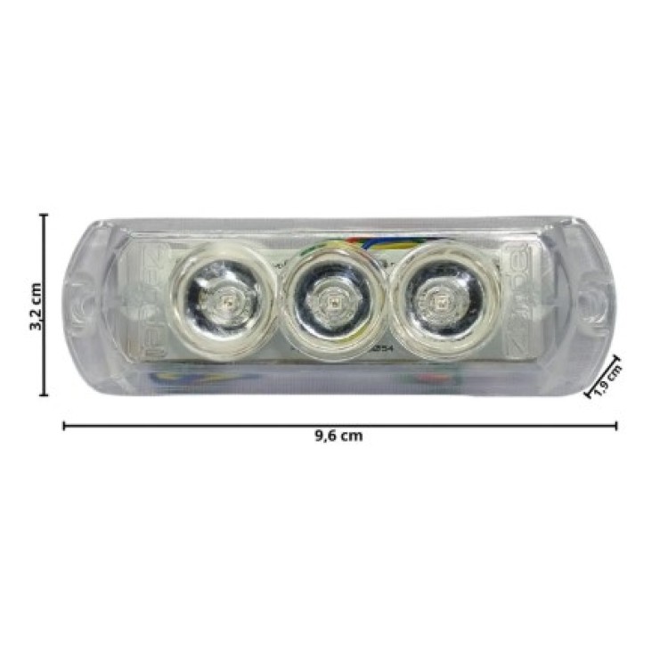 Strobo Zendel Flash Control RGB Com Central Interna 3 leds