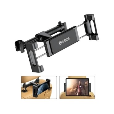 Suporte Celular Tablet Encosto Banco Trazeiro Criança Viagem Preto su-53