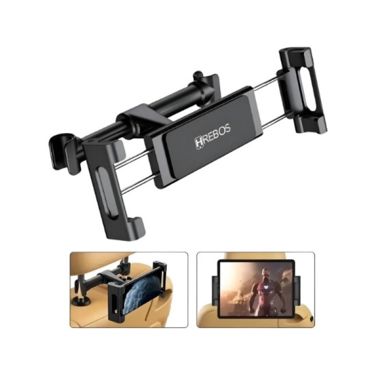 Suporte Celular Tablet Encosto Banco Trazeiro Criança Viagem Preto su-53