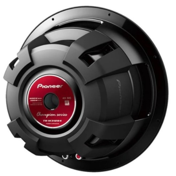 Subwoofer Pioneer 12 Polegadas Cara Preta Ts-w312s4 1600w Cor Preto