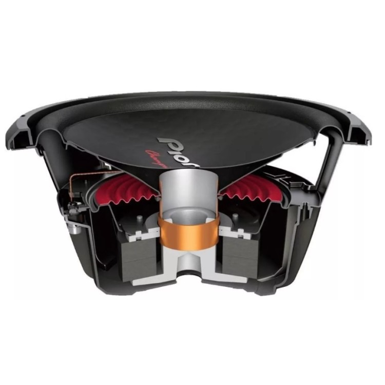Subwoofer Pioneer 12 Polegadas Cara Preta Ts-w312s4 1600w Cor Preto