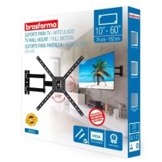 Suporte De Tv, Monitor Brasforma Bra4.0 Articulado 10 - 60  Preto
