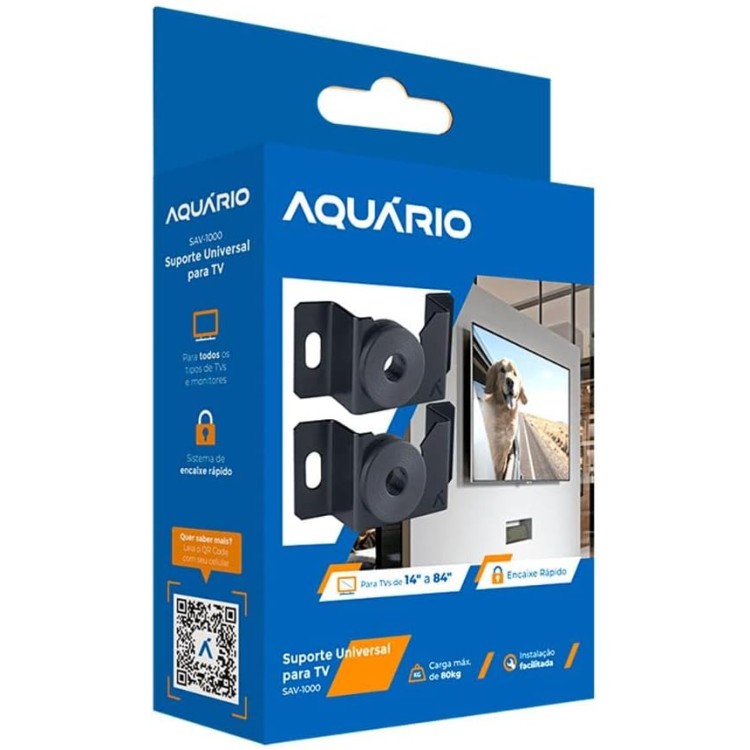 Suporte Para Tv Fixo Sav-1000 Universal 14-84" Aquário