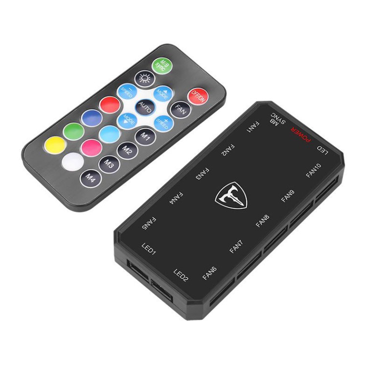 Controladora de fans T-Dagger LED, 10x6 Pinos, Black,T-TGFC414