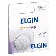 Pilha Bateria Cr2025 3v Elgin 1 unidade