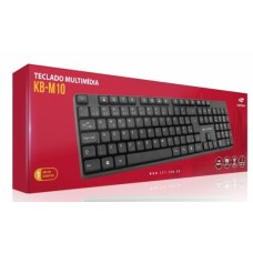 Teclado USB Com Fio C3Tech - KB-M10BK