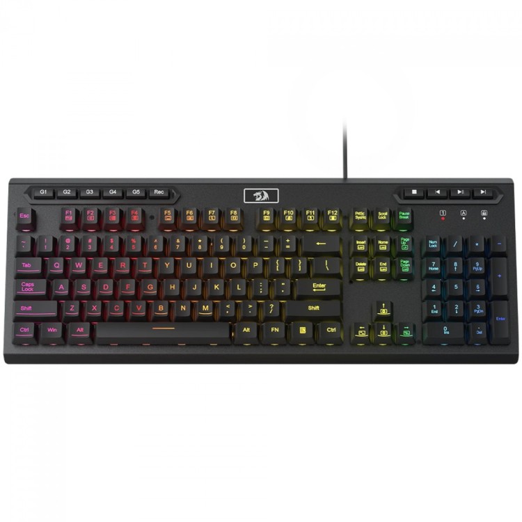 Teclado Gamer Redragon Aditya, RGB, Membrana, ABNT2, Full-Size, Preto, K513-RGB PT