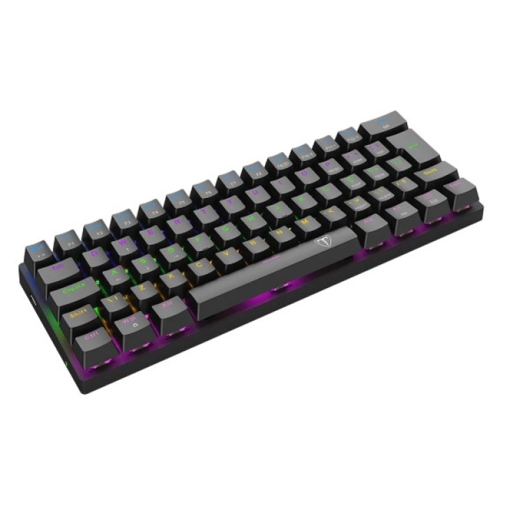 Teclado Mecanico Gamer T-Dagger Arena Preto Rainbow Sw Brown T-tgk321-br