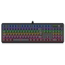 Teclado Gamer T-Dagger Axis Rainbow Brown T-tgk329-br Preto