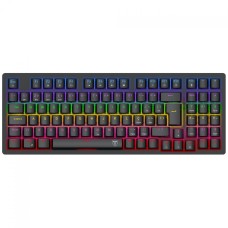 Teclado Mecânico Gamer T-Dagger Holysword, Rainbow, Wireless/Bluetooth, Switch Brown, ABNT2, Preto, T-TGK331-BR