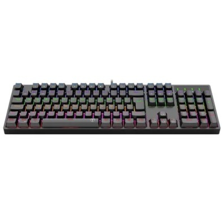 Teclado Gamer T-Dagger Mecanico Rebel Rainbow Dust-proof Brown T-tgk328-br Preto