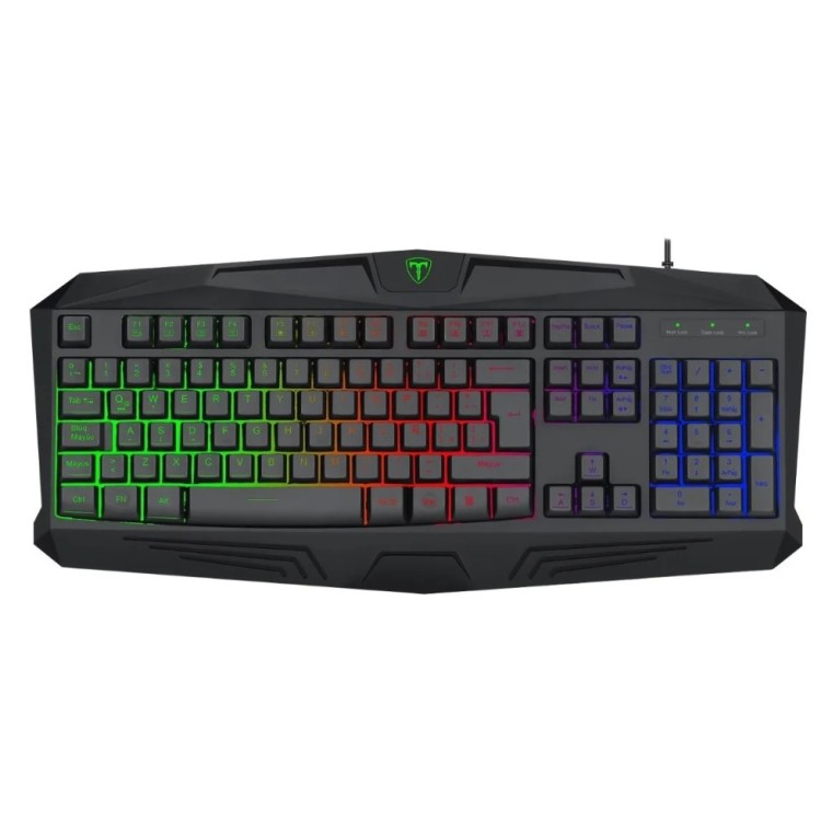 Teclado Gamer T-dagger Tanker Rainbow T-TGK106 Membrana